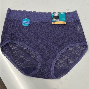 Vanity Fair Deep Purple Lace Briefs
